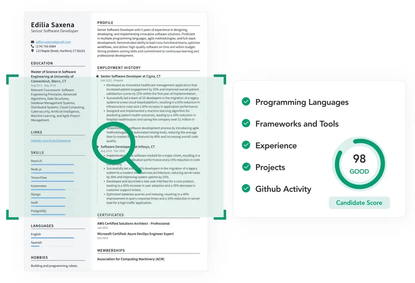 Advanced Resume Parsing and Tech Stack Matching