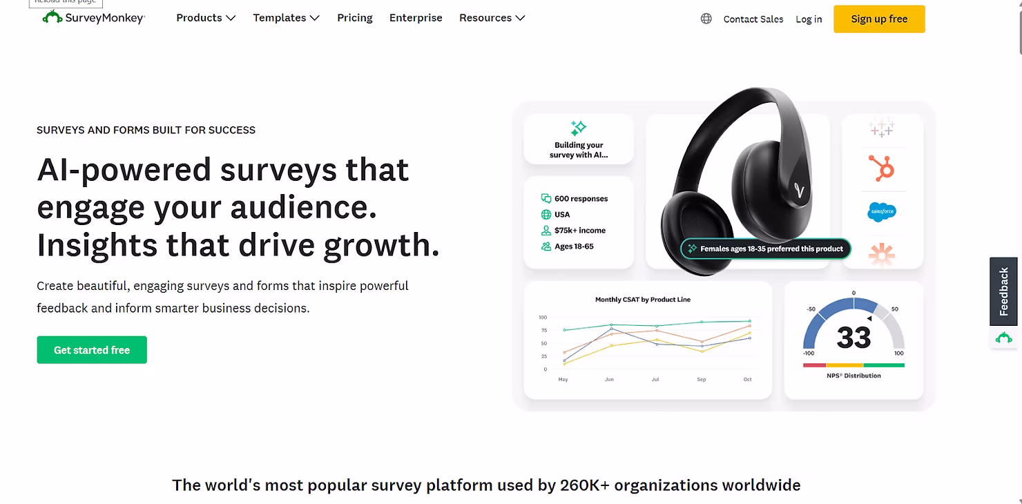 SurveyMonkey - Candidate Survey tool for recruiters to receive candidate experience