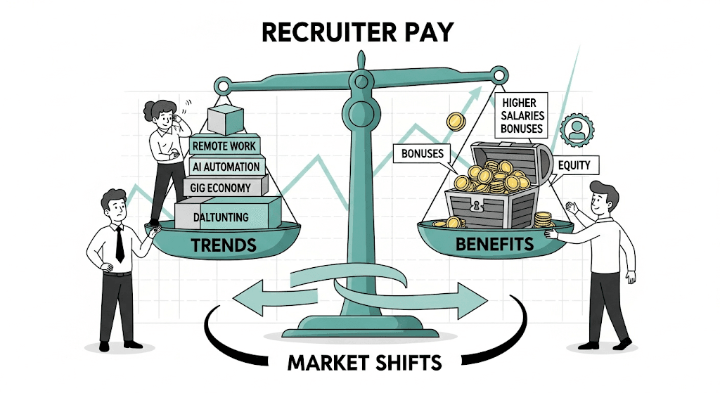 What Trends, Benefits, and Market Shifts Are Changing Recruiter Pay
